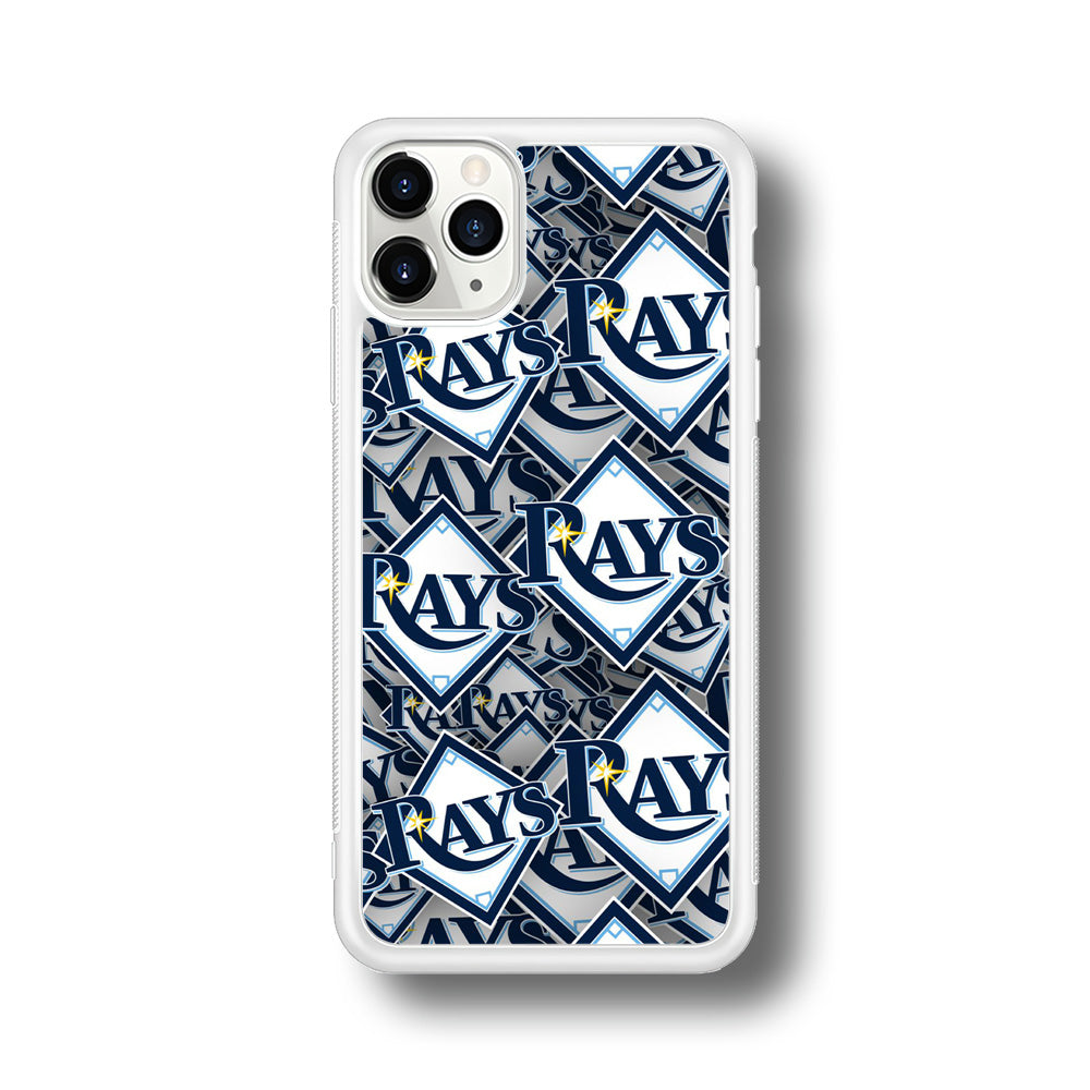 Baseball Tampa Bay Rays MLB 002 iPhone 11 Pro Case-Phone Case-Rubber White (2D Case)-Altracase