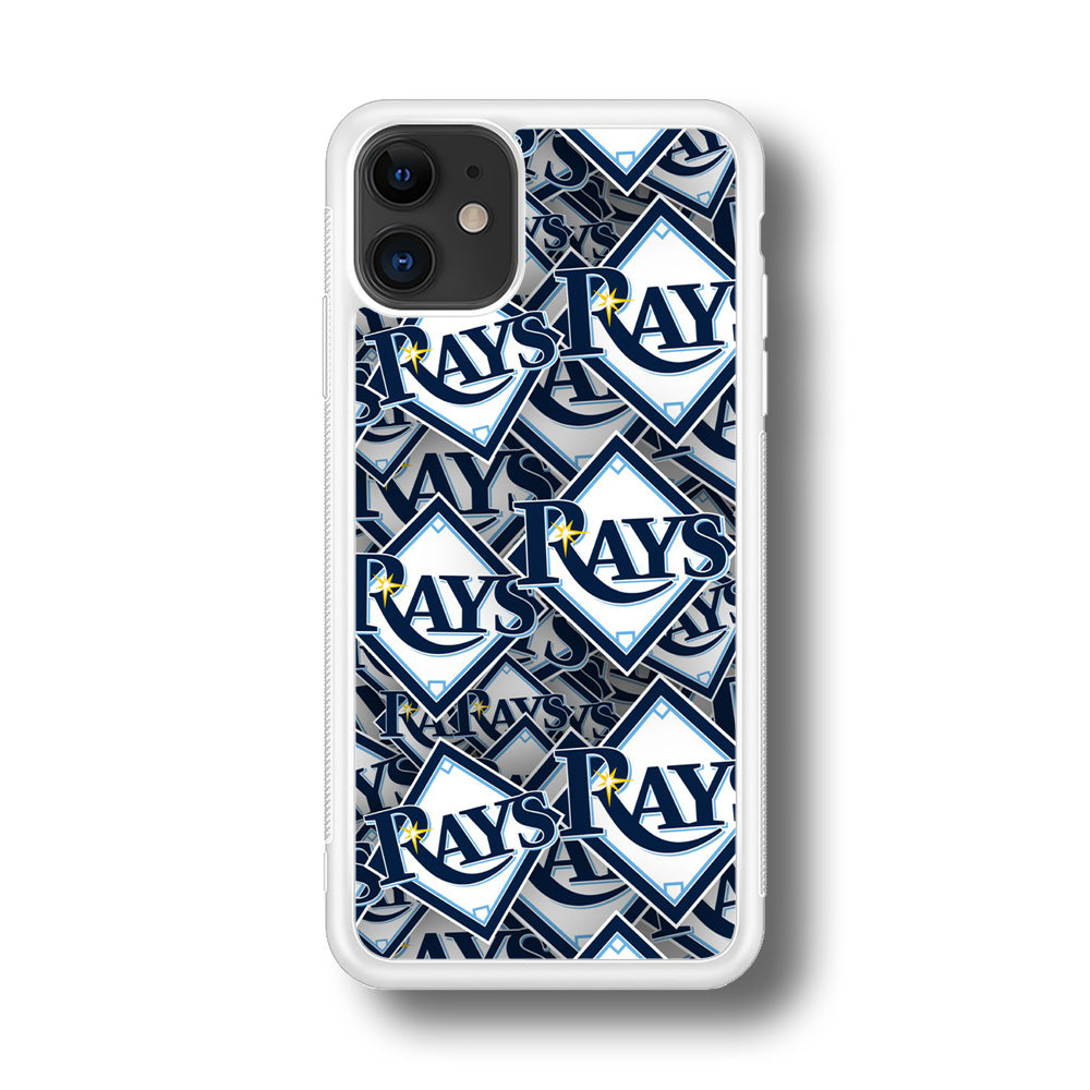 Baseball Tampa Bay Rays MLB 002 iPhone 11 Case-Phone Case-Rubber White (2D Case)-Altracase