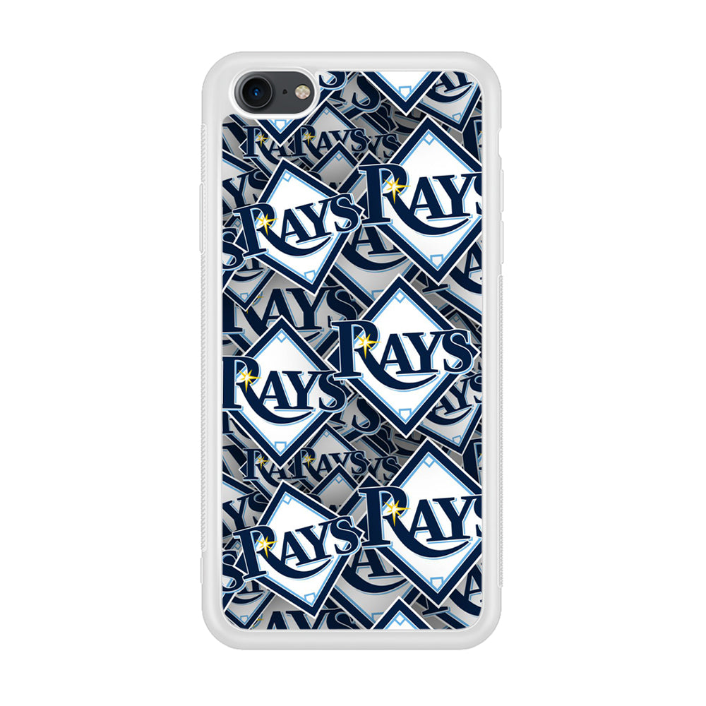 Baseball Tampa Bay Rays MLB 002 iPhone 7 Case-Phone Case-Rubber White (2D Case)-Altracase