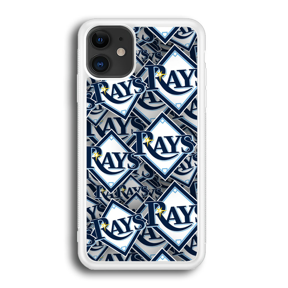 Baseball Tampa Bay Rays MLB 002 iPhone 12 Case-Phone Case-Rubber White (2D Case)-Altracase