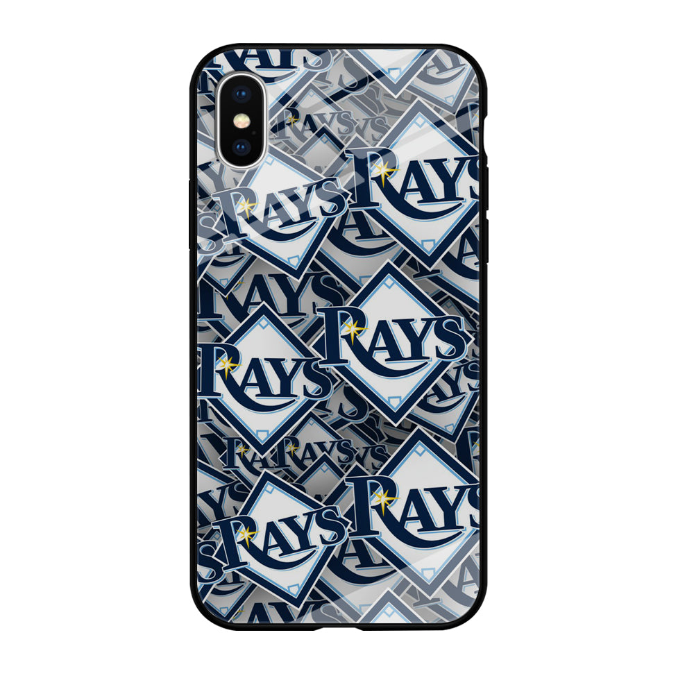 Baseball Tampa Bay Rays MLB 002 iPhone Xs Case-Phone Case-Tempered Glass Case-Altracase