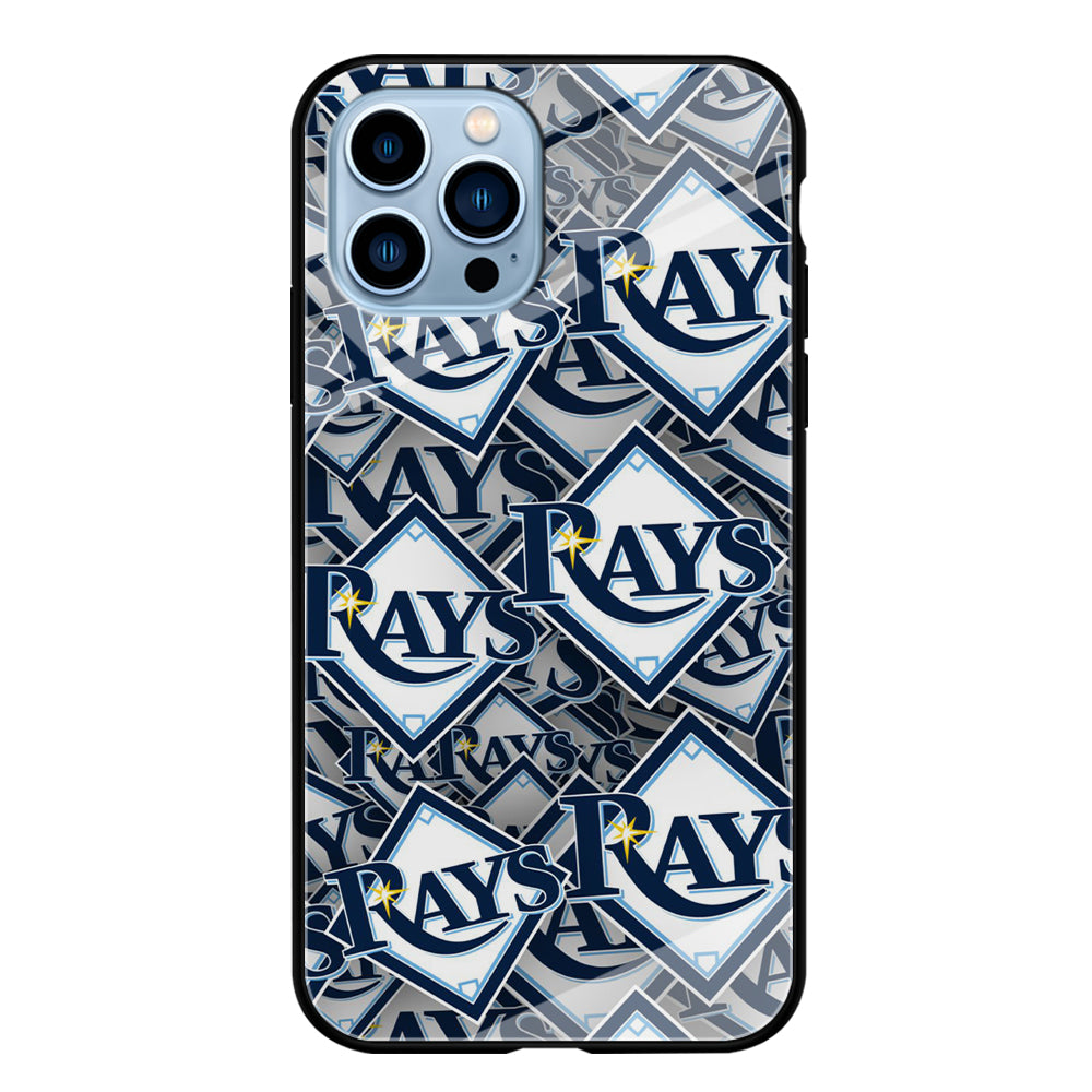 Baseball Tampa Bay Rays MLB 002 iPhone 15 Pro Max Case-Phone Case-Tempered Glass Case-Altracase