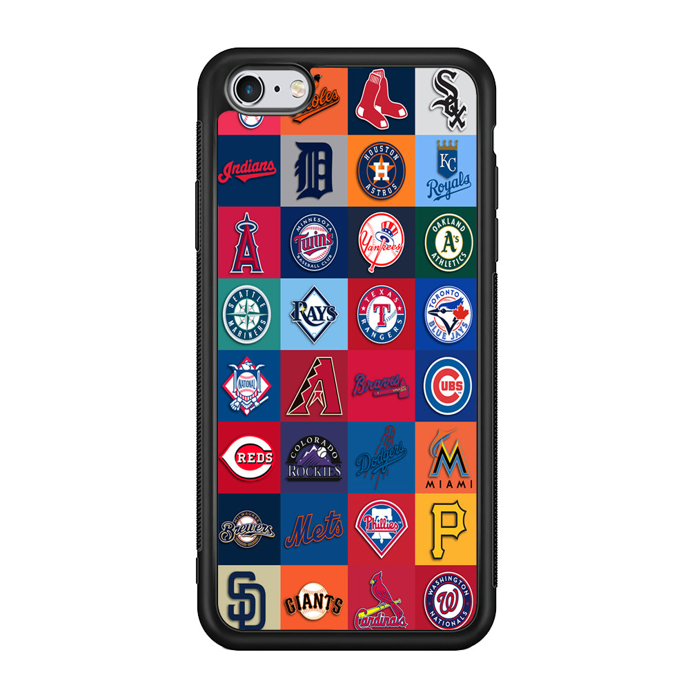 Baseball Teams MLB iPhone 6 Plus | 6s Plus Case-Phone Case-Rubber Black (2D Case)-Altracase