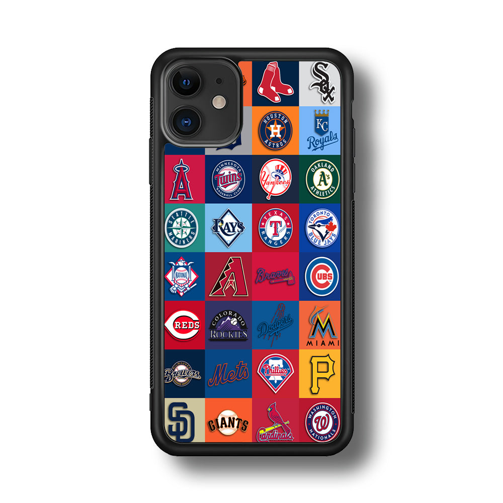 Baseball Teams MLB iPhone 11 Case-Phone Case-Rubber Black (2D Case)-Altracase