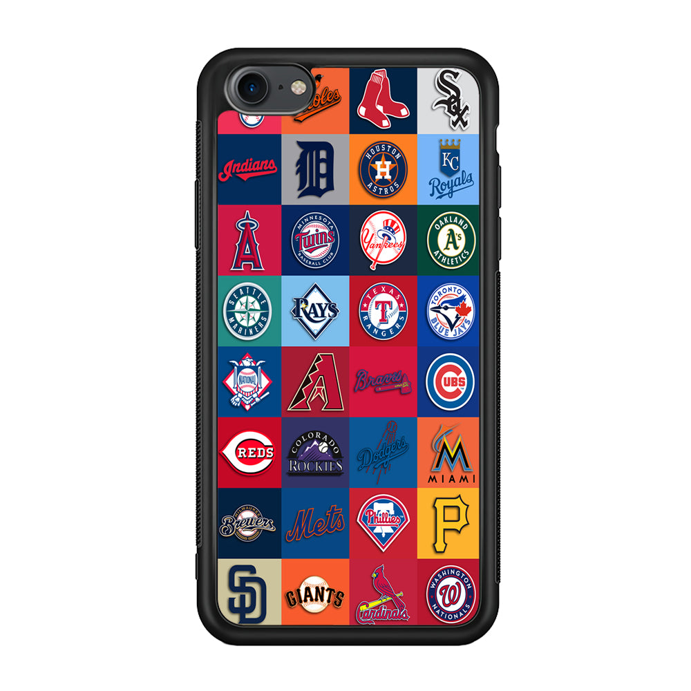 Baseball Teams MLB iPhone 7 Case-Phone Case-Rubber Black (2D Case)-Altracase