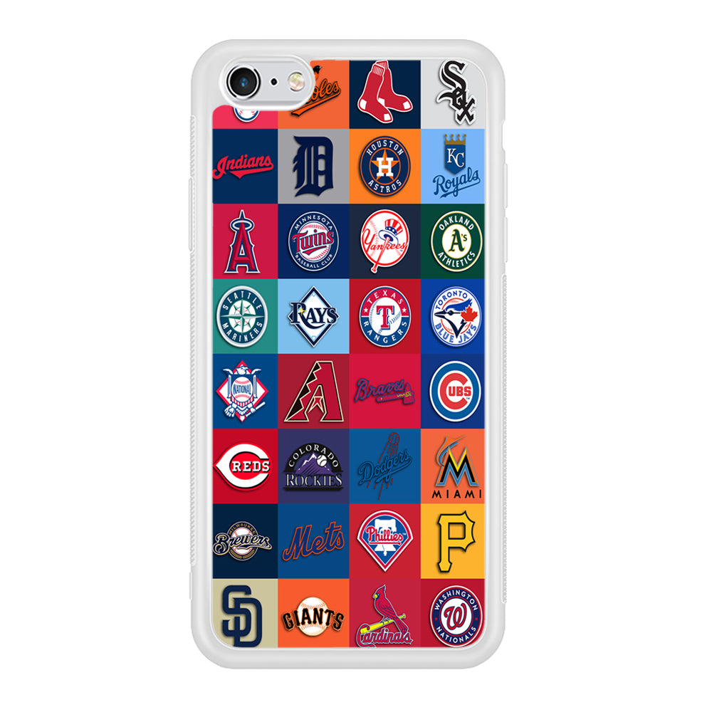 Baseball Teams MLB iPhone 6 Plus | 6s Plus Case-Phone Case-Rubber White (2D Case)-Altracase