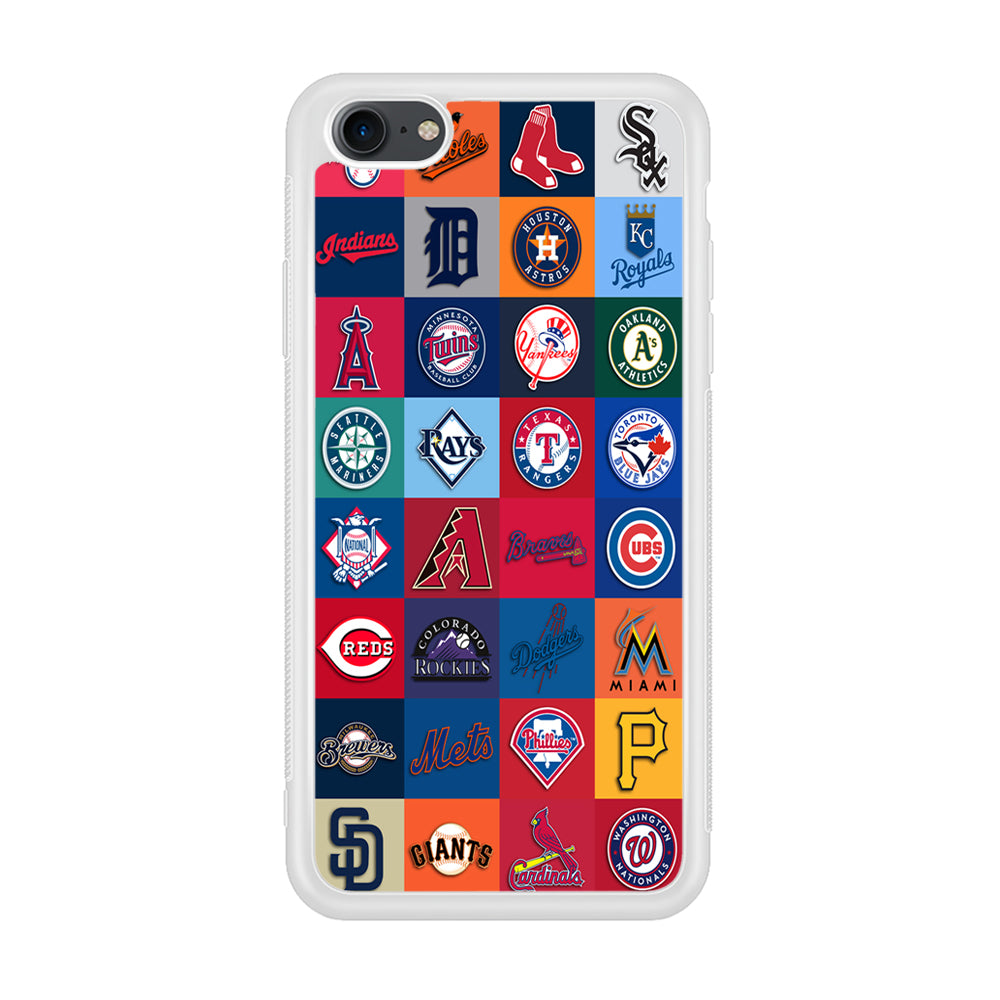 Baseball Teams MLB iPhone 7 Case-Phone Case-Rubber White (2D Case)-Altracase