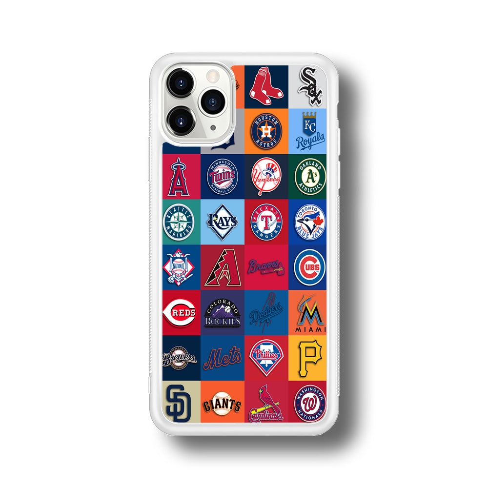 Baseball Teams MLB iPhone 11 Pro Case-Phone Case-Rubber White (2D Case)-Altracase