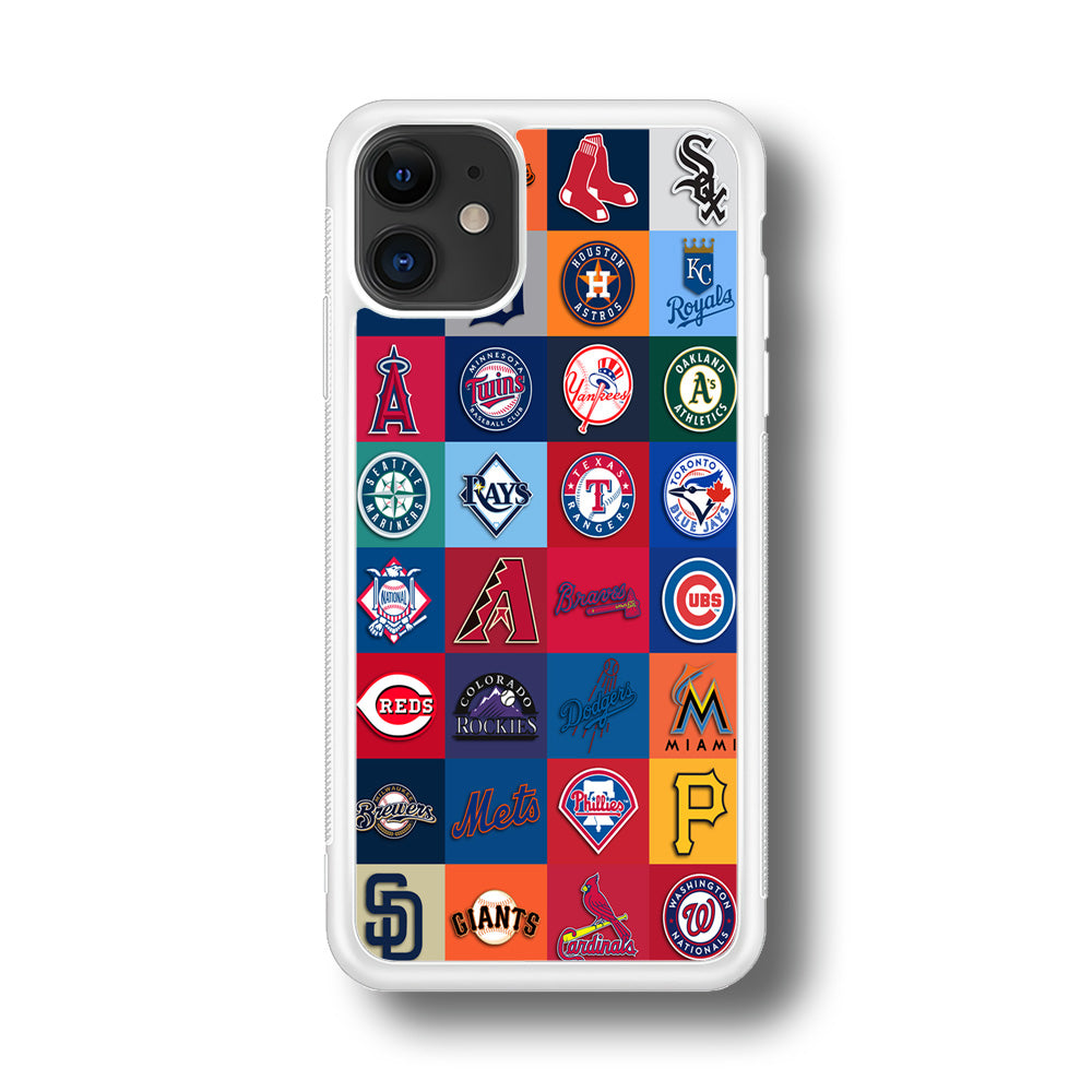 Baseball Teams MLB iPhone 11 Case-Phone Case-Rubber White (2D Case)-Altracase