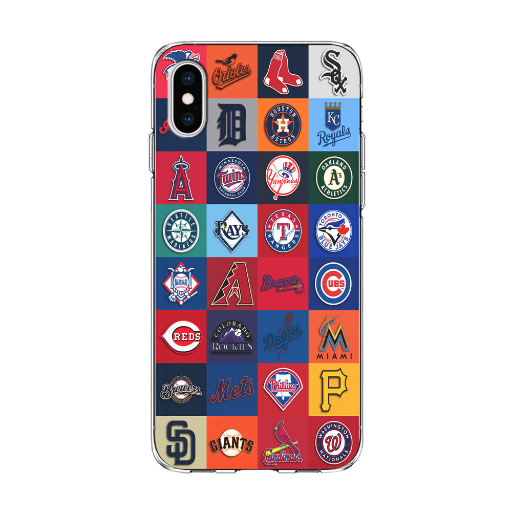 Baseball Teams MLB iPhone X Case-Phone Case-Clear Soft Case-Altracase