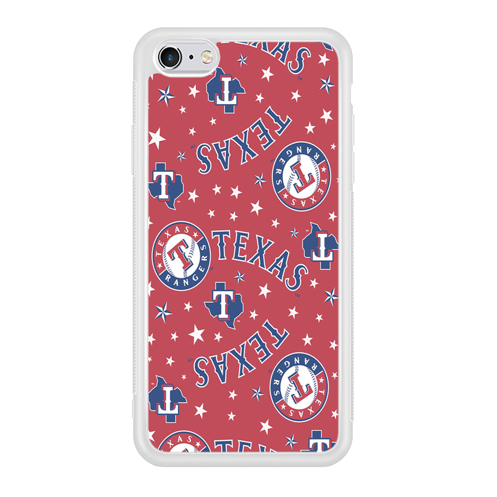 Baseball Texas Rangers MLB 001 iPhone 6 Plus | 6s Plus Case-Phone Case-Rubber White (2D Case)-Altracase