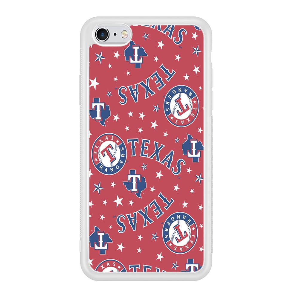 Baseball Texas Rangers MLB 001 iPhone 6 | 6s Case-Phone Case-Rubber White (2D Case)-Altracase
