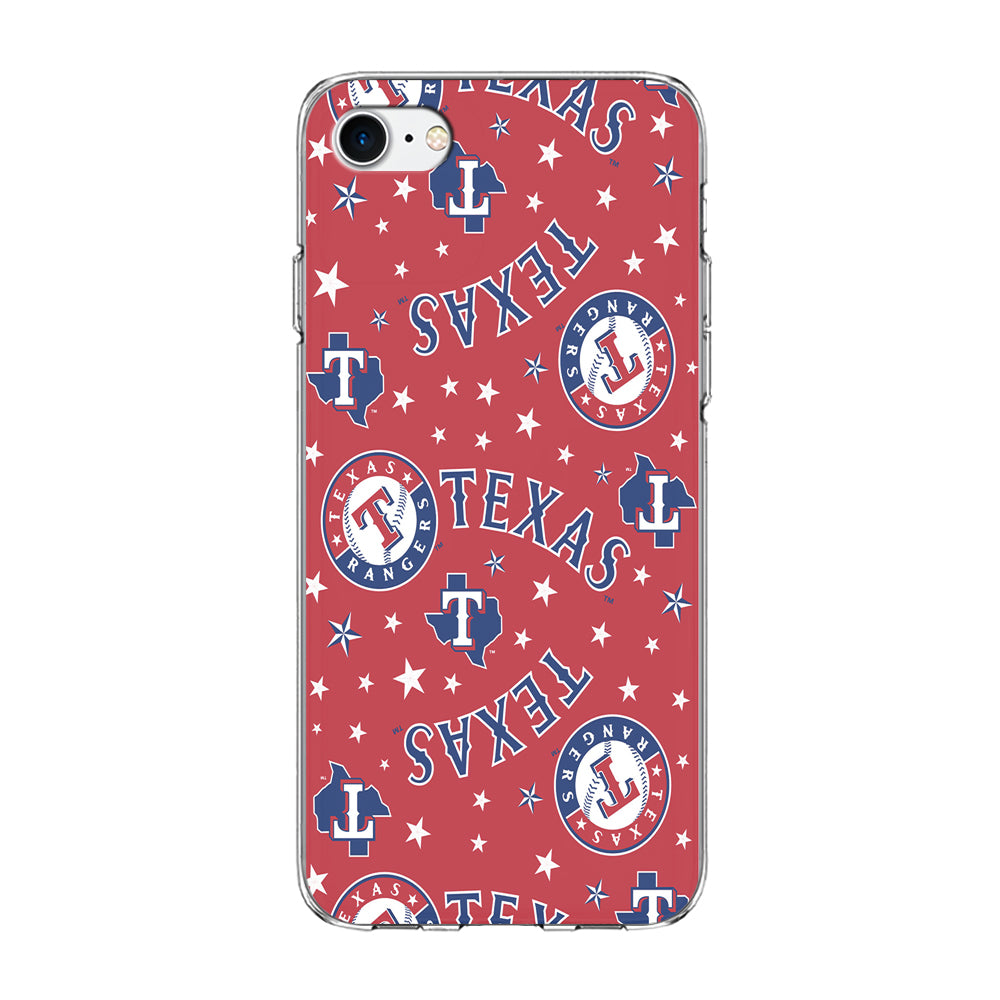 Baseball Texas Rangers MLB 001 iPhone SE 3 2022 Case-Phone Case-Clear Soft Case-Altracase
