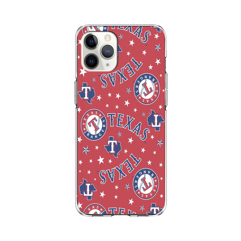 Baseball Texas Rangers MLB 001 iPhone 11 Pro Max Case-Phone Case-Clear Soft Case-Altracase