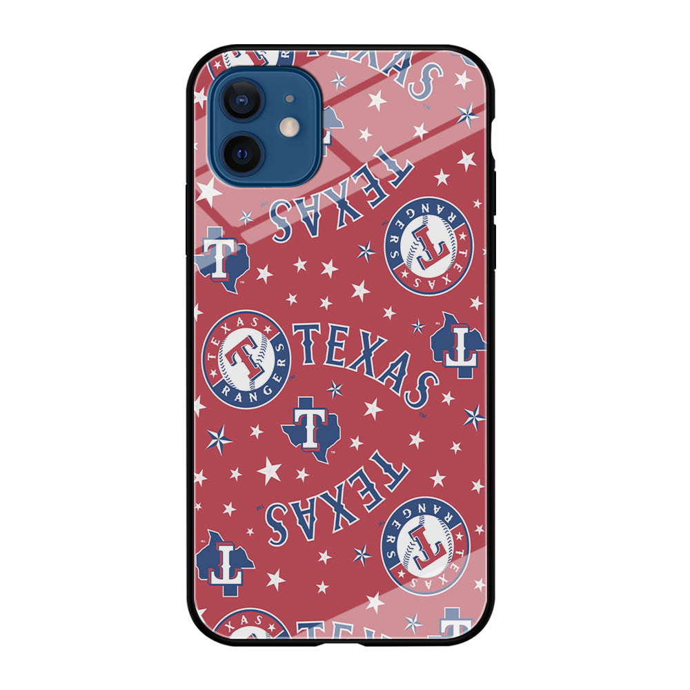 Baseball Texas Rangers MLB 001 iPhone 12 Case-Phone Case-Tempered Glass Case-Altracase