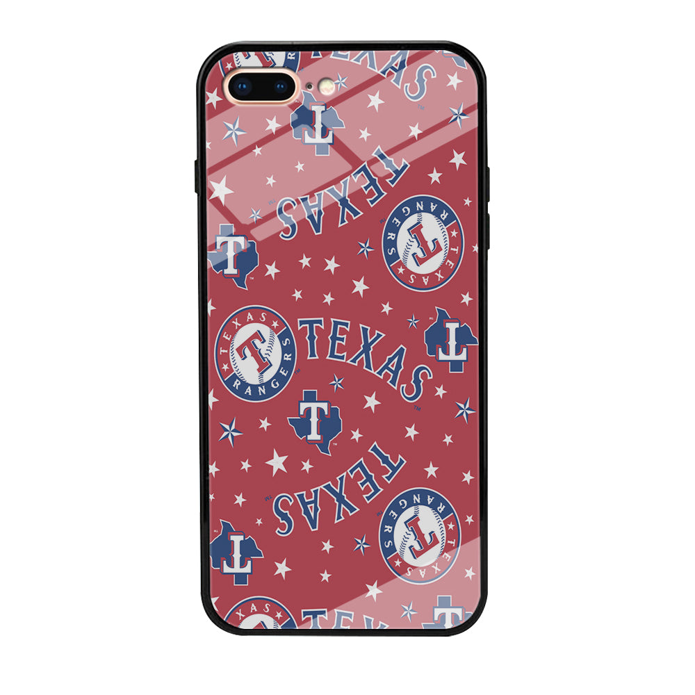 Baseball Texas Rangers MLB 001 iPhone 8 Plus Case-Phone Case-Tempered Glass Case-Altracase