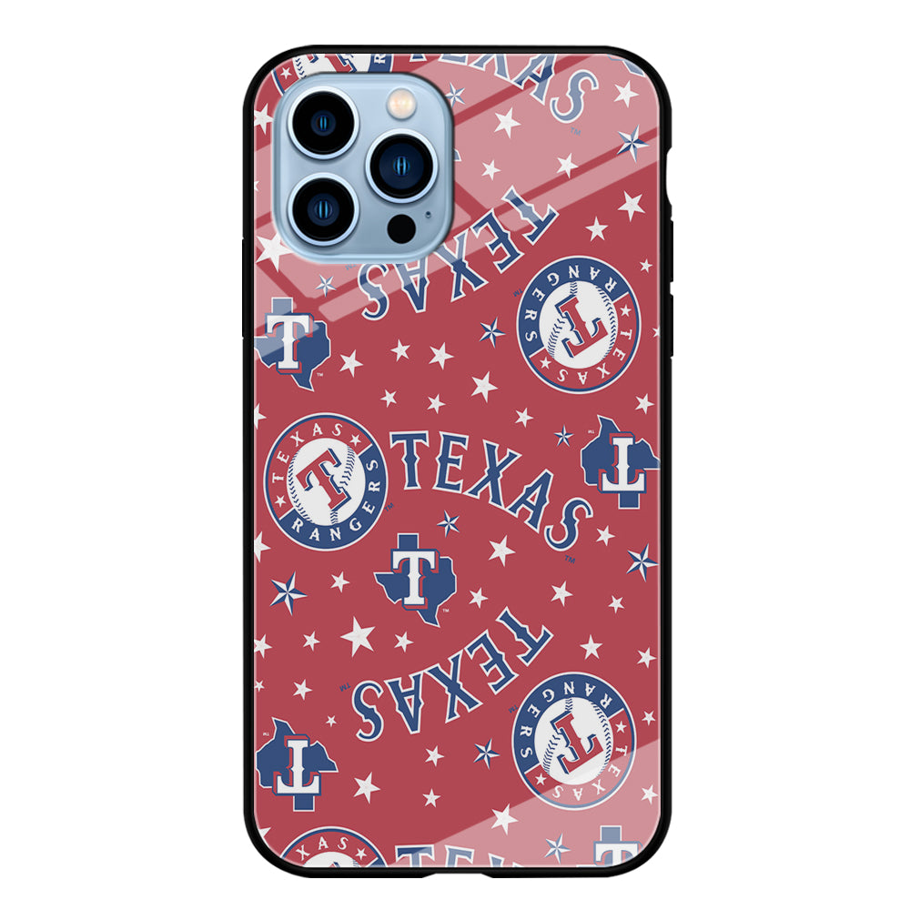 Baseball Texas Rangers MLB 001 iPhone 15 Pro Max Case-Phone Case-Tempered Glass Case-Altracase