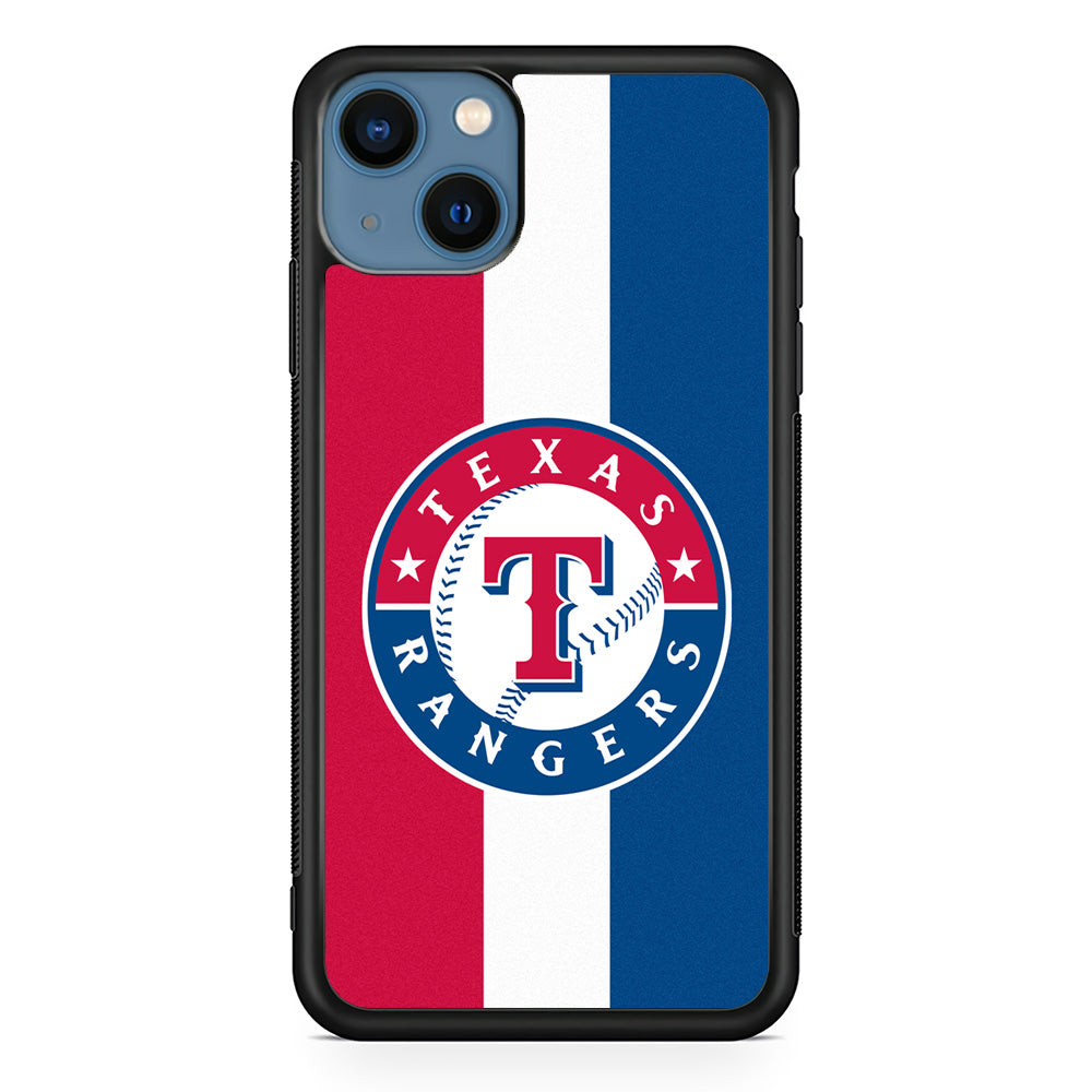 Baseball Texas Rangers MLB 002 iPhone 13 Case-Phone Case-Rubber Black (2D Case)-Altracase