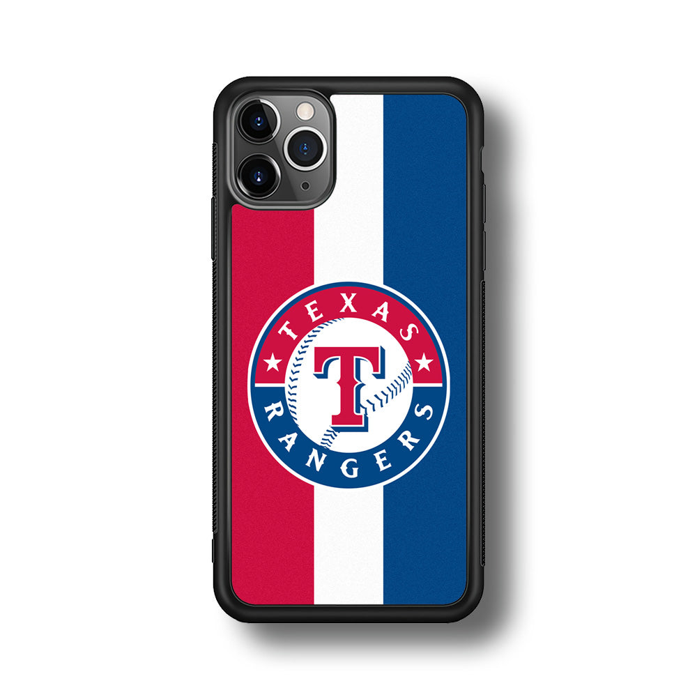 Baseball Texas Rangers MLB 002 iPhone 11 Pro Case-Phone Case-Rubber Black (2D Case)-Altracase