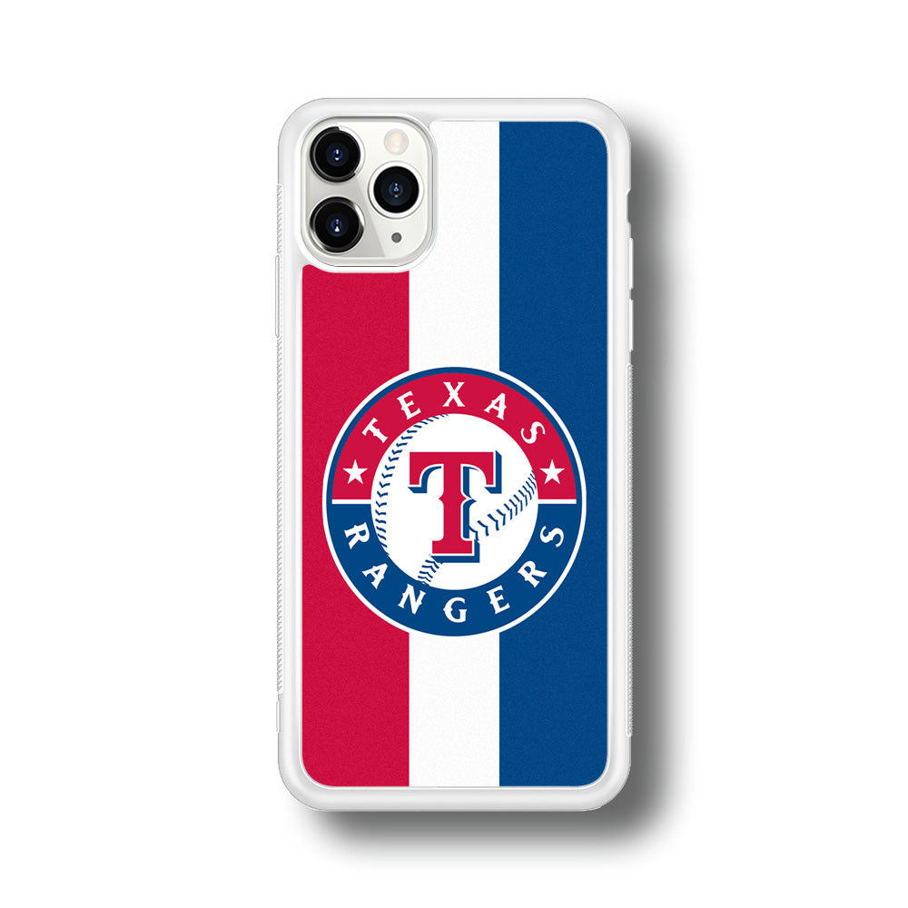 Baseball Texas Rangers MLB 002 iPhone 11 Pro Case-Phone Case-Rubber White (2D Case)-Altracase