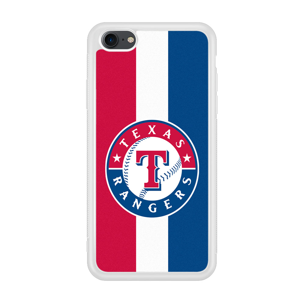 Baseball Texas Rangers MLB 002 iPhone 7 Case-Phone Case-Rubber White (2D Case)-Altracase