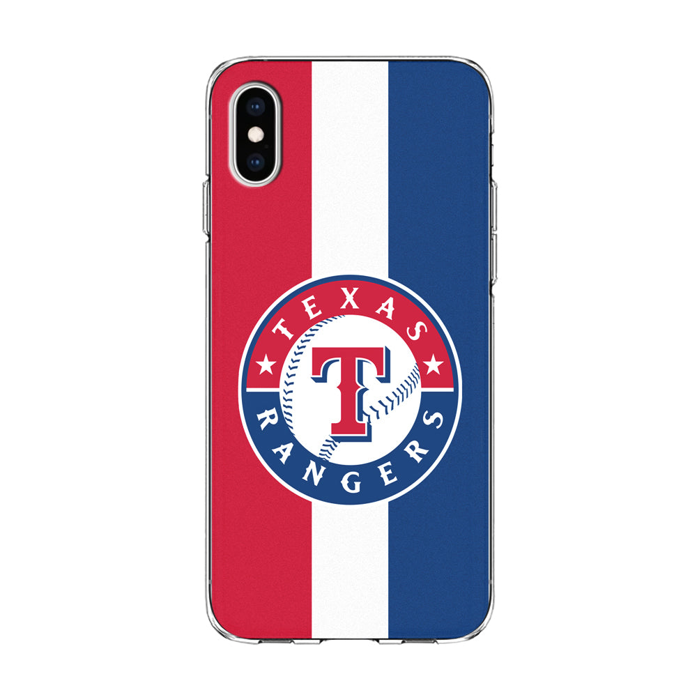 Baseball Texas Rangers MLB 002 iPhone Xs Case-Phone Case-Clear Soft Case-Altracase