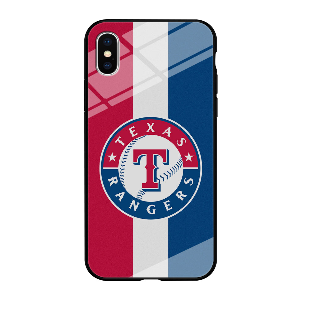 Baseball Texas Rangers MLB 002 iPhone Xs Case-Phone Case-Tempered Glass Case-Altracase