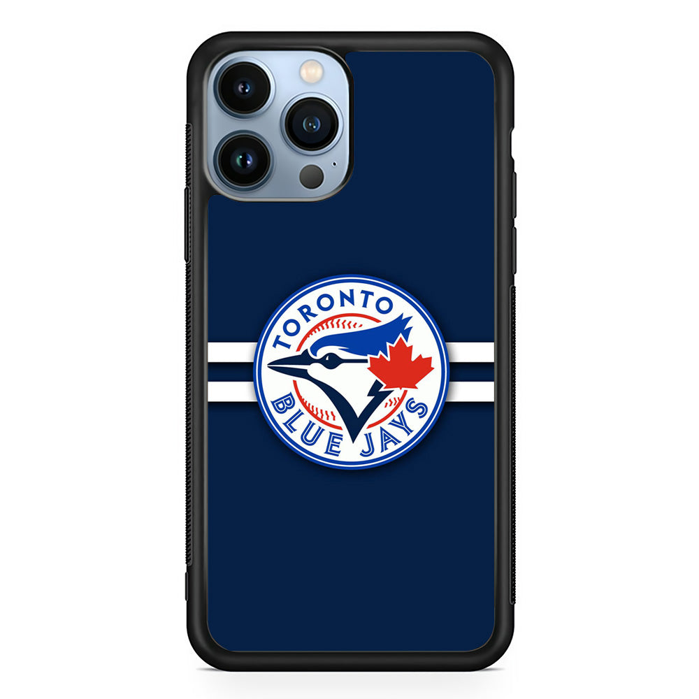 Baseball Toronto Blue Jays MLB 001 iPhone 15 Pro Max Case-Phone Case-Rubber Black (2D Case)-Altracase