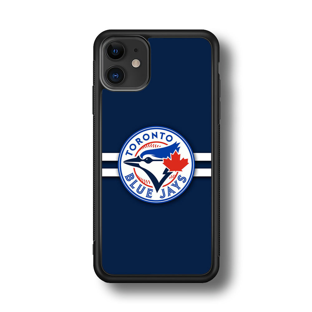 Baseball Toronto Blue Jays MLB 001 iPhone 11 Case-Phone Case-Rubber Black (2D Case)-Altracase