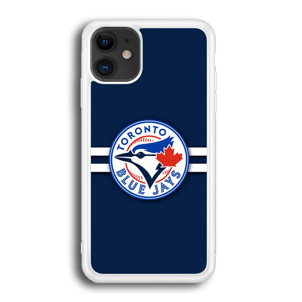 Baseball Toronto Blue Jays MLB 001 iPhone 12 Case-Phone Case-Rubber White (2D Case)-Altracase