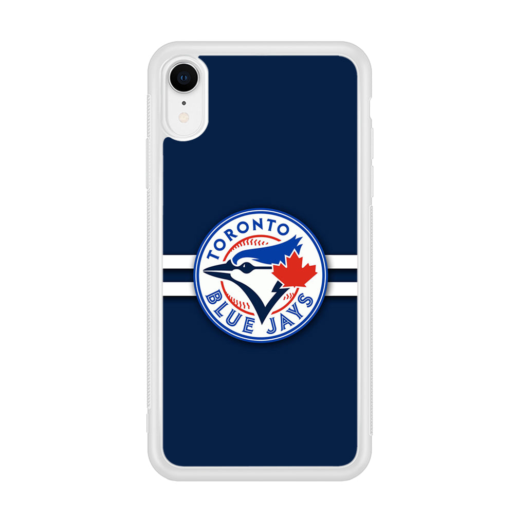 Baseball Toronto Blue Jays MLB 001 iPhone XR Case-Phone Case-Rubber White (2D Case)-Altracase