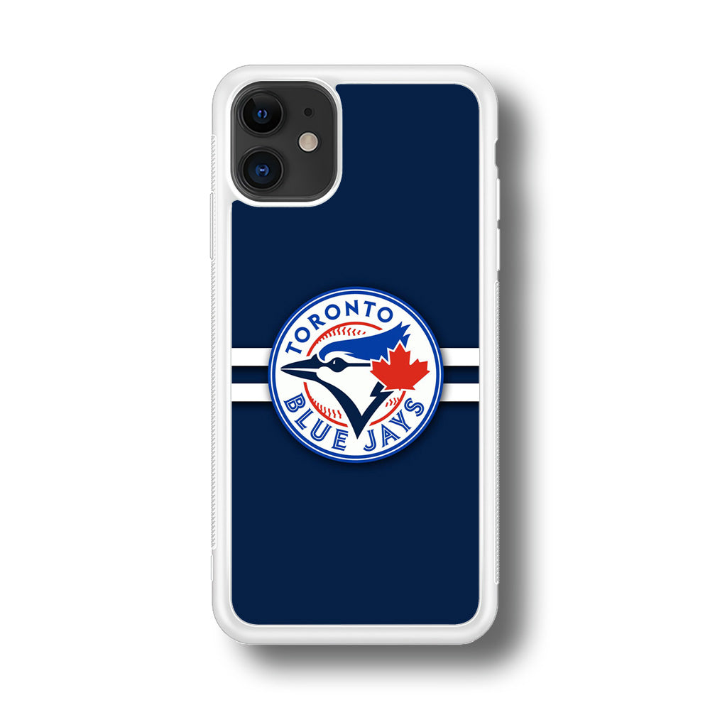 Baseball Toronto Blue Jays MLB 001 iPhone 11 Case-Phone Case-Rubber White (2D Case)-Altracase