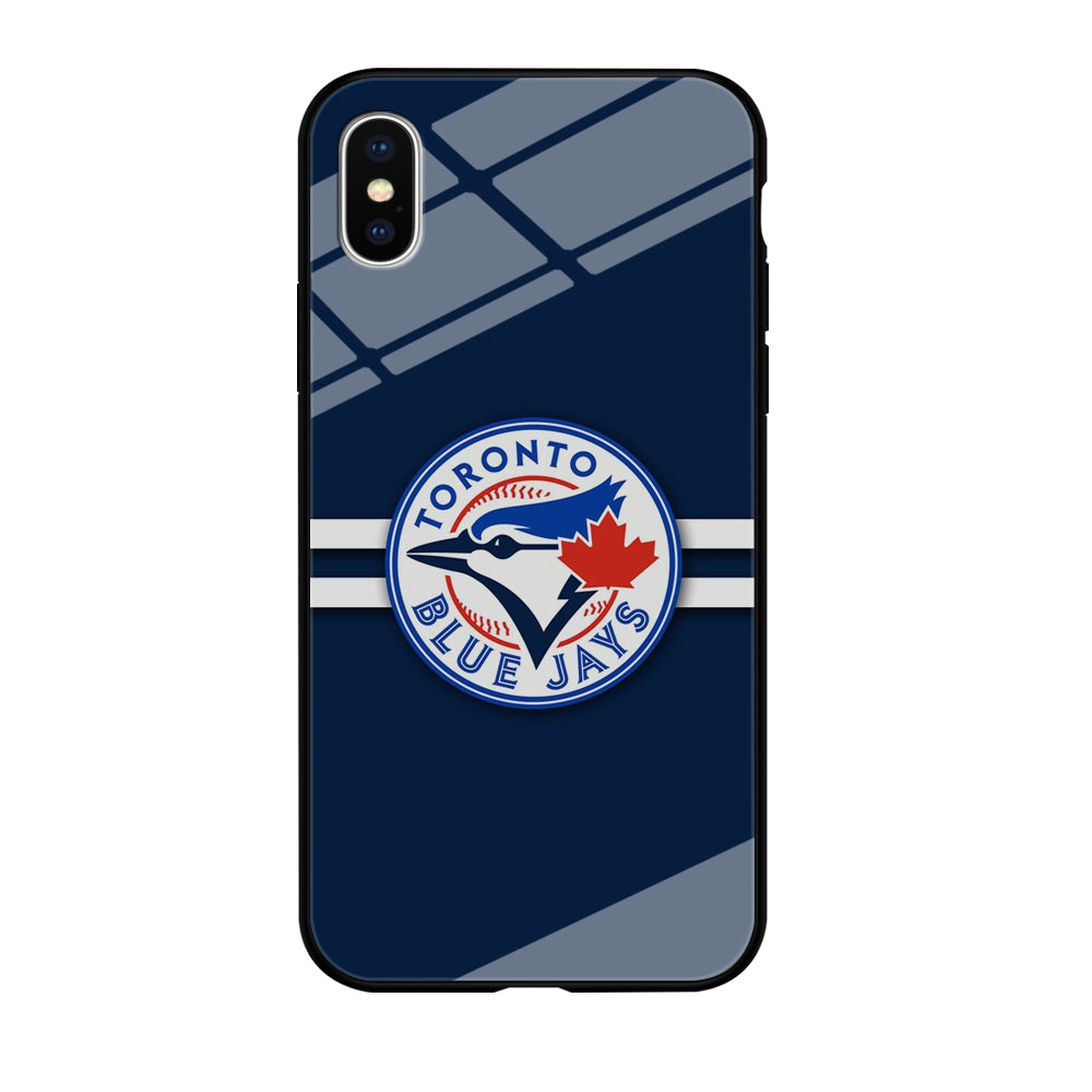 Baseball Toronto Blue Jays MLB 001 iPhone X Case-Phone Case-Tempered Glass Case-Altracase