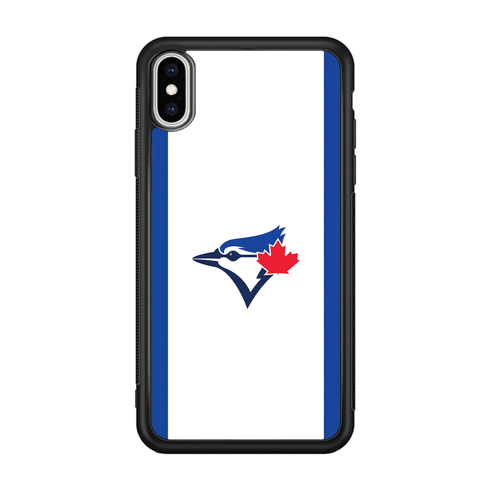 Baseball Toronto Blue Jays MLB 002 iPhone X Case-Phone Case-Rubber Black (2D Case)-Altracase