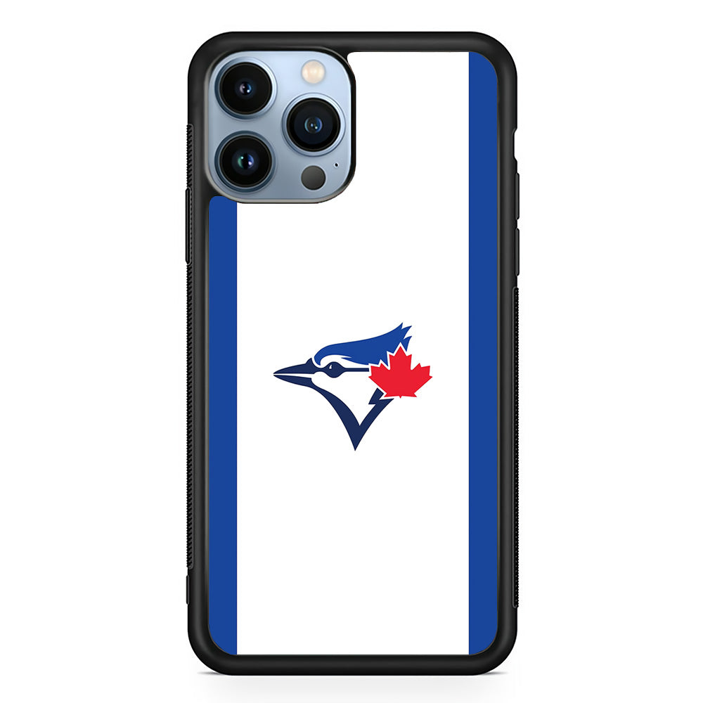 Baseball Toronto Blue Jays MLB 002 iPhone 15 Pro Max Case-Phone Case-Rubber Black (2D Case)-Altracase