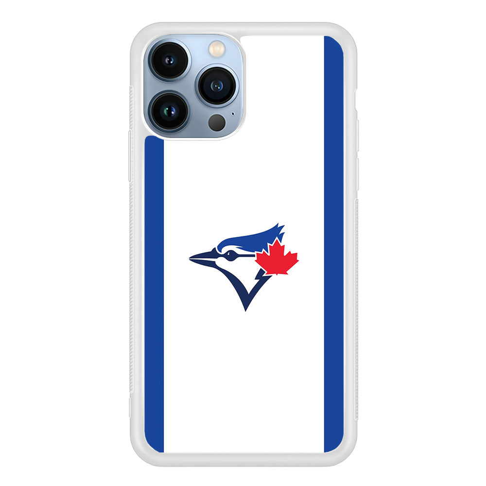 Baseball Toronto Blue Jays MLB 002 iPhone 15 Pro Max Case-Phone Case-Rubber White (2D Case)-Altracase