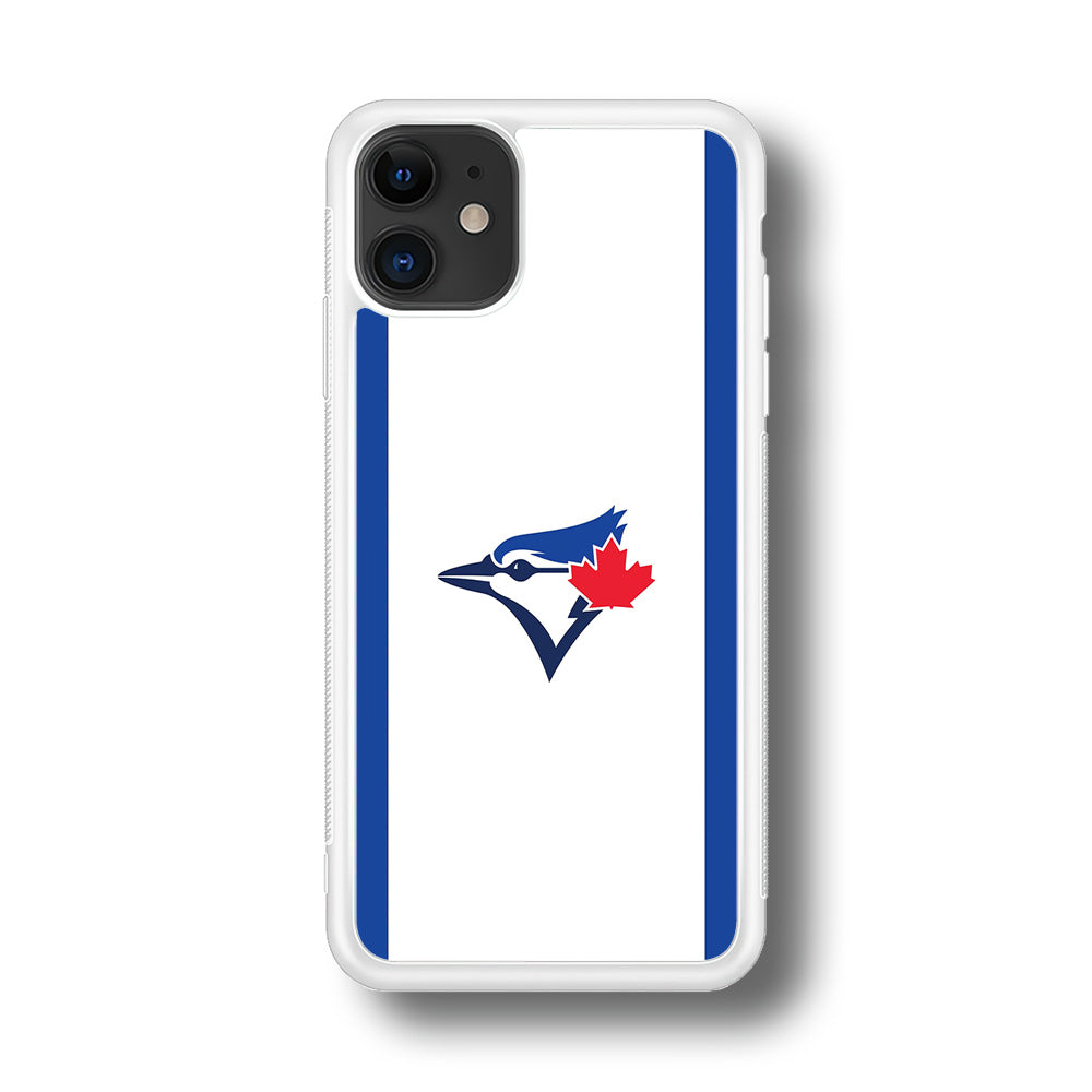 Baseball Toronto Blue Jays MLB 002 iPhone 11 Case-Phone Case-Rubber White (2D Case)-Altracase