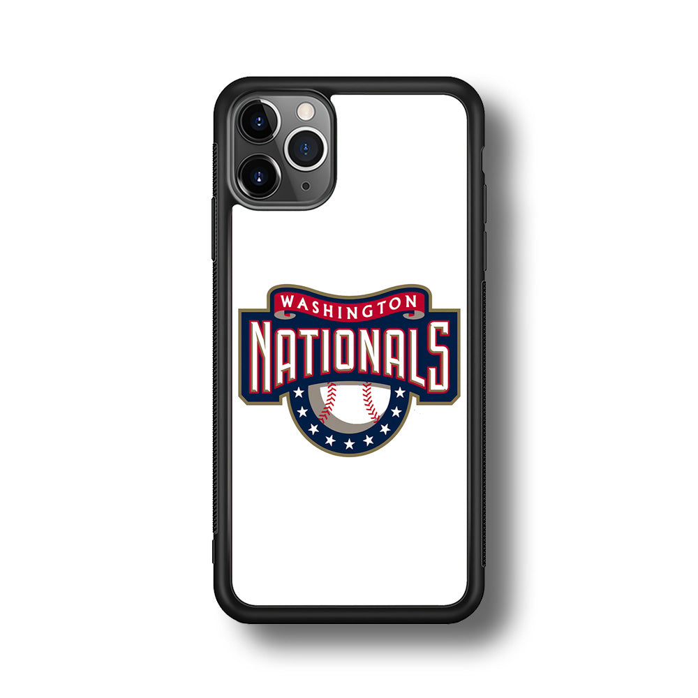 Baseball Washington Nationals MLB 001 iPhone 11 Pro Case-Phone Case-Rubber Black (2D Case)-Altracase
