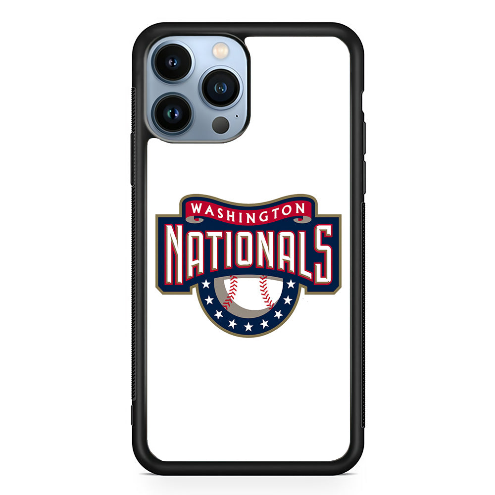 Baseball Washington Nationals MLB 001 iPhone 15 Pro Max Case-Phone Case-Rubber Black (2D Case)-Altracase