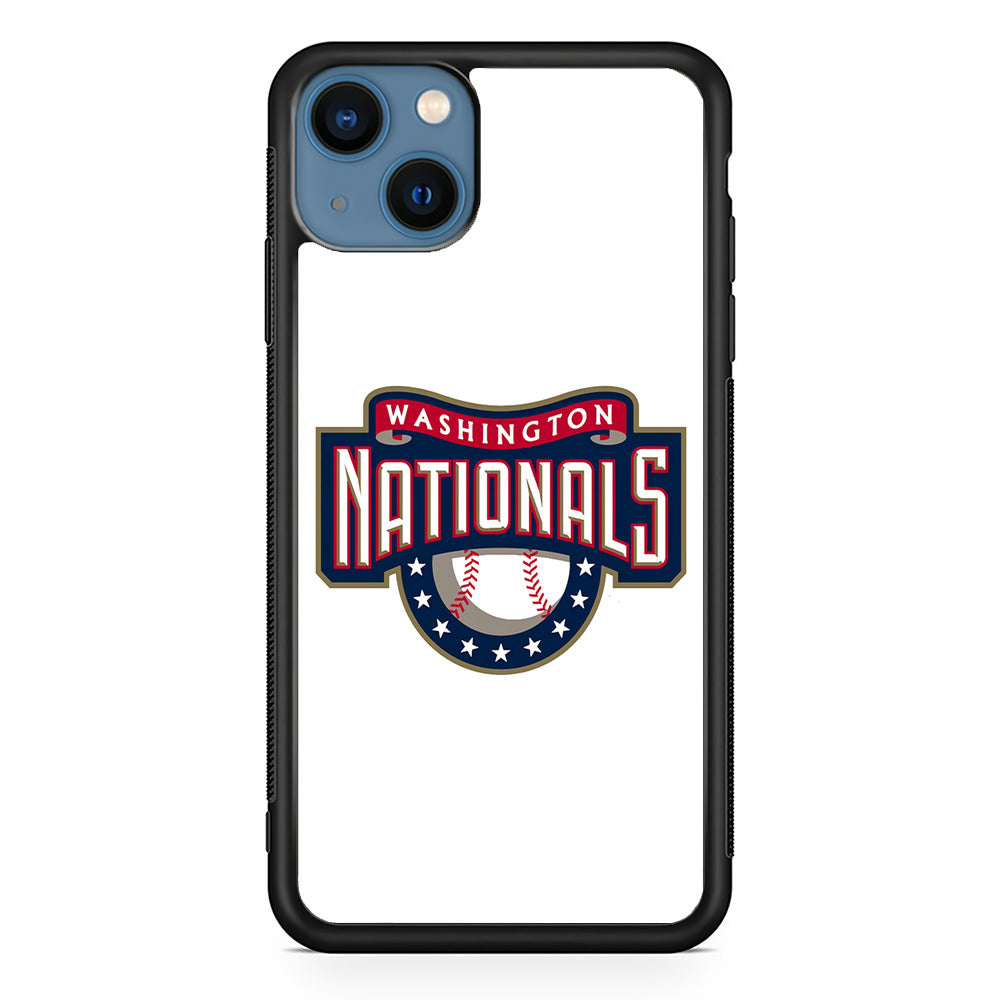 Baseball Washington Nationals MLB 001 iPhone 13 Case-Phone Case-Rubber Black (2D Case)-Altracase