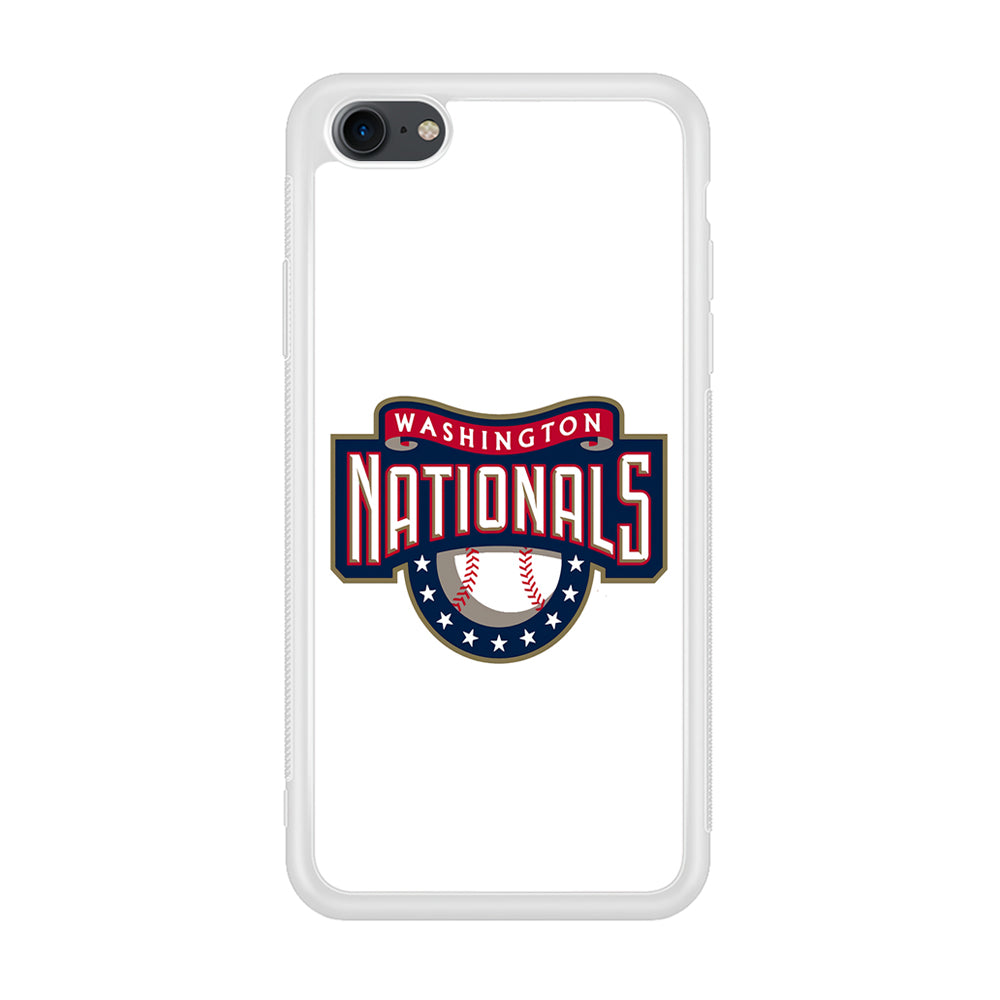 Baseball Washington Nationals MLB 001 iPhone 7 Case-Phone Case-Rubber White (2D Case)-Altracase