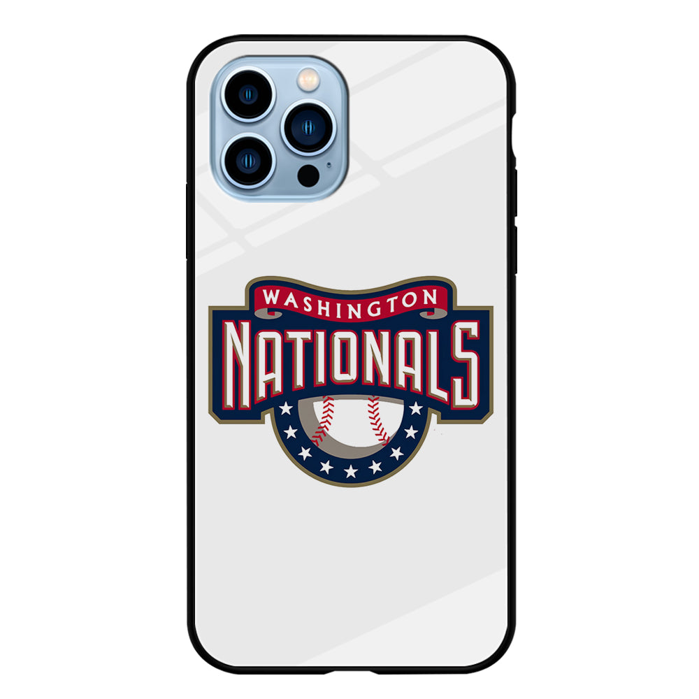 Baseball Washington Nationals MLB 001 iPhone 15 Pro Max Case-Phone Case-Tempered Glass Case-Altracase