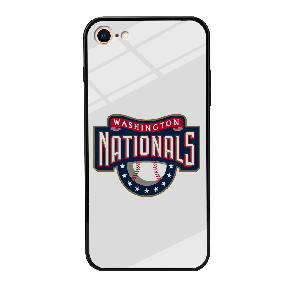 Baseball Washington Nationals MLB 001 iPhone SE 3 2022 Case-Phone Case-Tempered Glass Case-Altracase