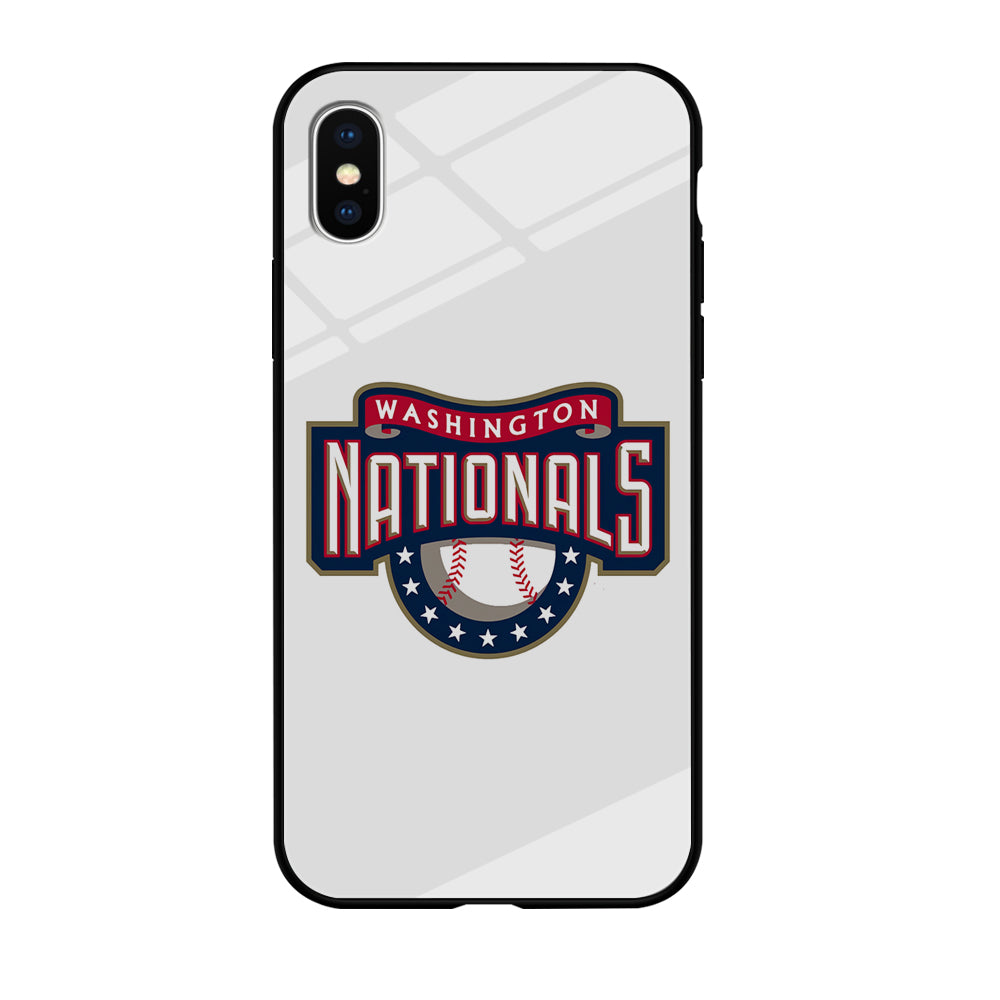 Baseball Washington Nationals MLB 001 iPhone X Case-Phone Case-Tempered Glass Case-Altracase