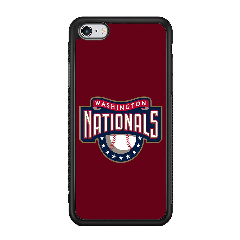 Baseball Washington Nationals MLB 002 iPhone 6 | 6s Case-Phone Case-Rubber Black (2D Case)-Altracase