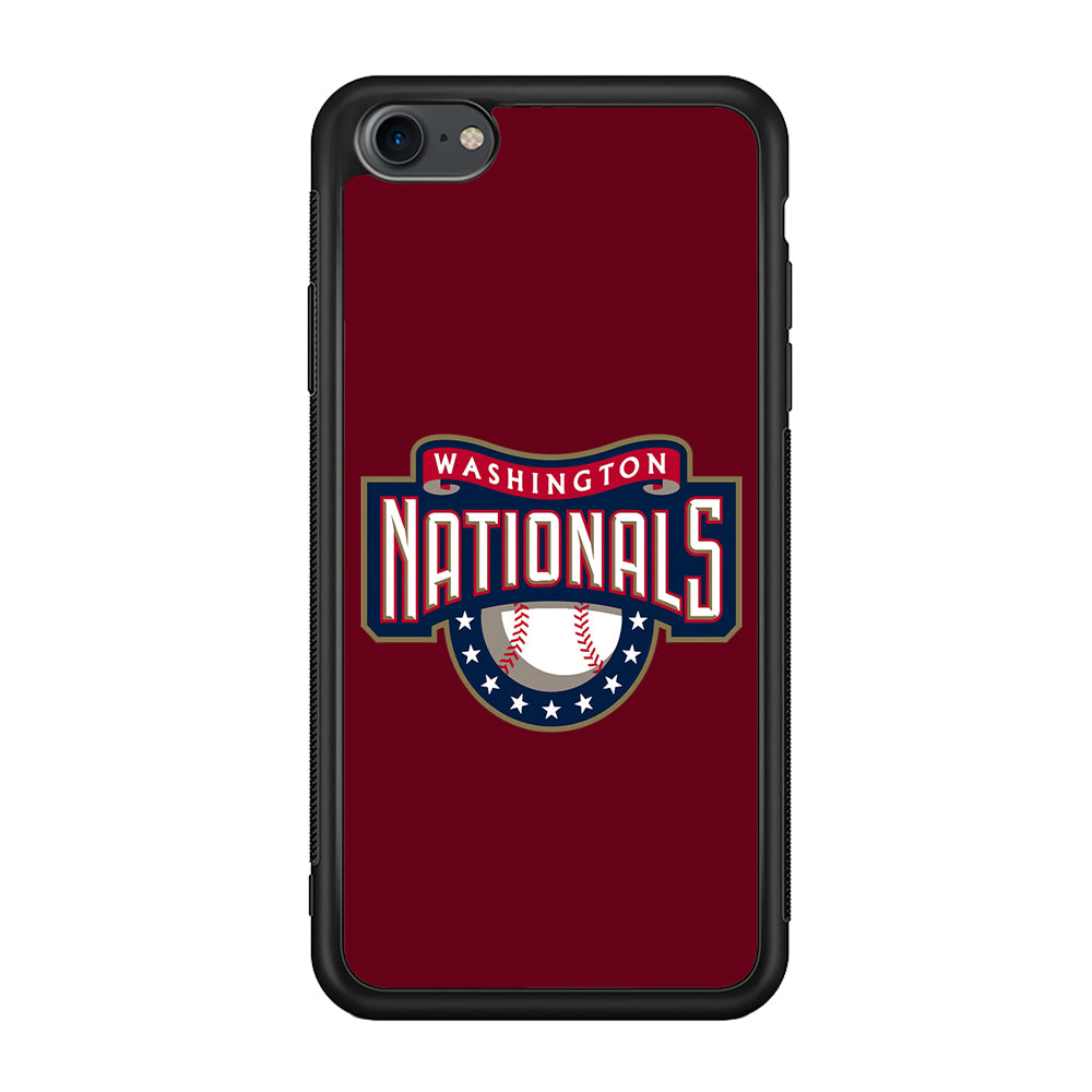 Baseball Washington Nationals MLB 002 iPhone 7 Case-Phone Case-Rubber Black (2D Case)-Altracase