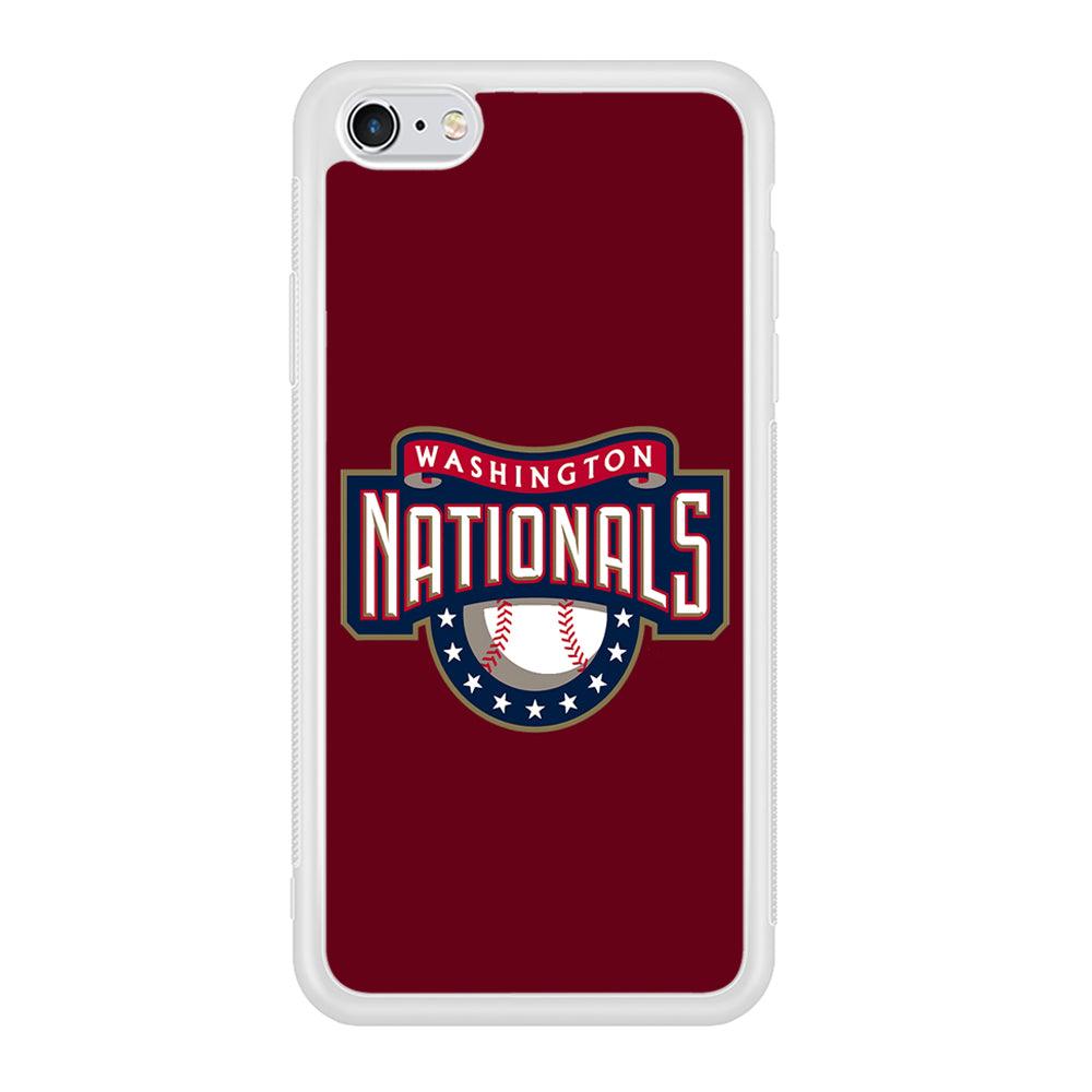 Baseball Washington Nationals MLB 002 iPhone 6 | 6s Case-Phone Case-Rubber White (2D Case)-Altracase