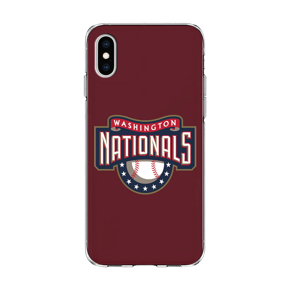 Baseball Washington Nationals MLB 002 iPhone Xs Max Case-Phone Case-Clear Soft Case-Altracase