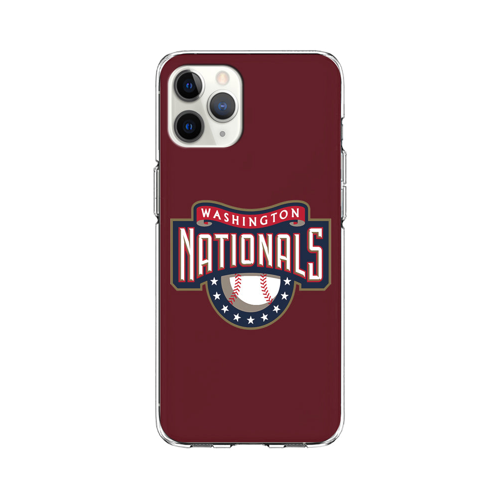 Baseball Washington Nationals MLB 002 iPhone 11 Pro Case-Phone Case-Clear Soft Case-Altracase