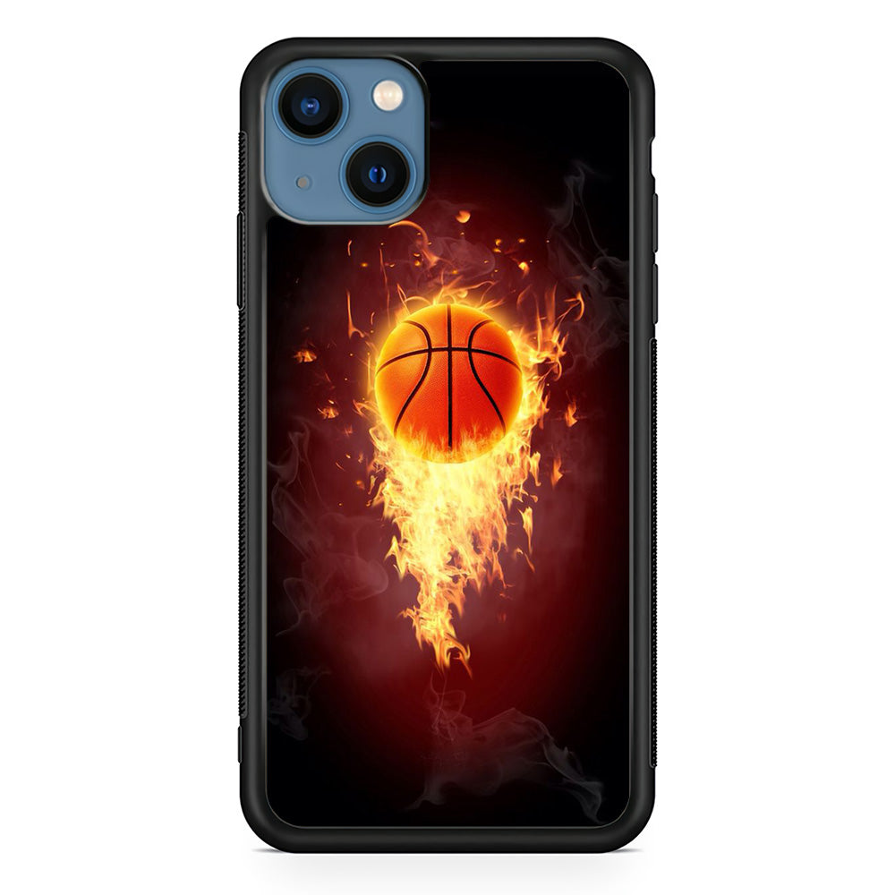 Basketball Art 001 iPhone 13 Case-Phone Case-Rubber Black (2D Case)-Altracase